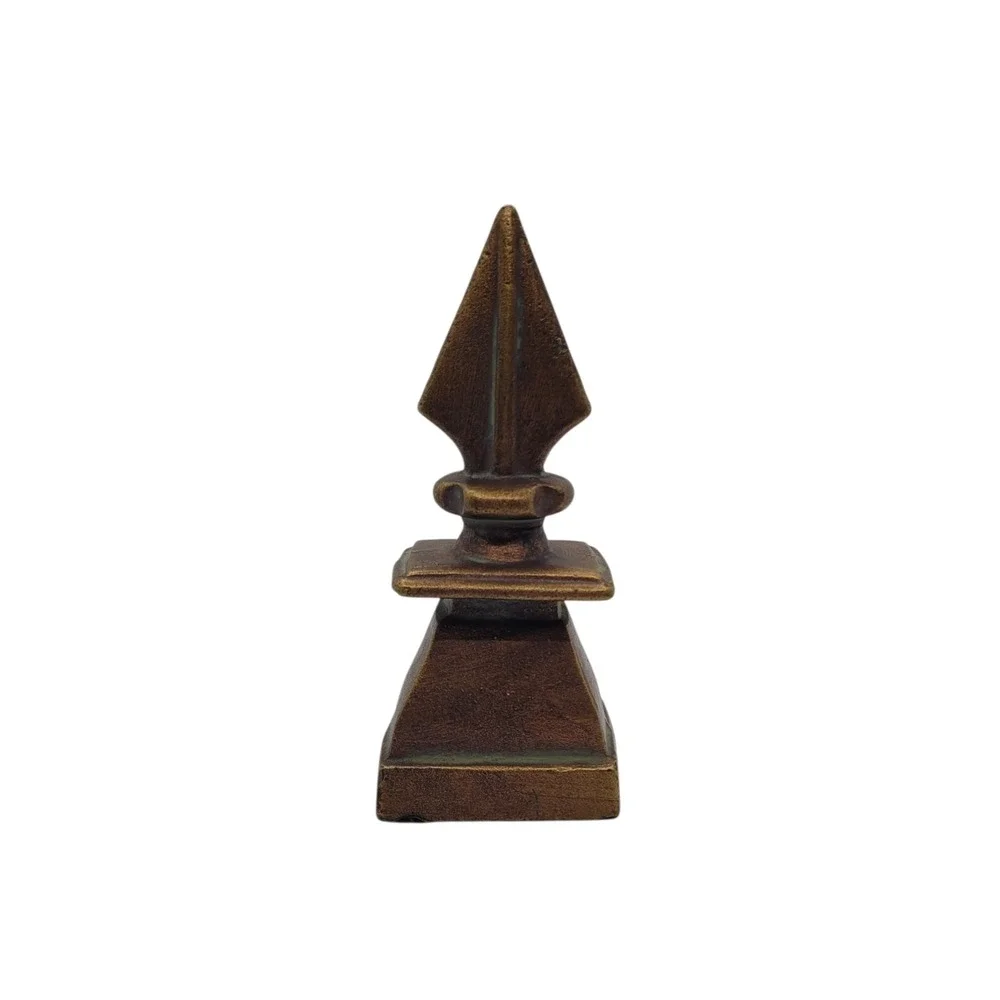 Vintage‎ Style Cast Iron Spearhead Finial Architectural Decor Paperweight